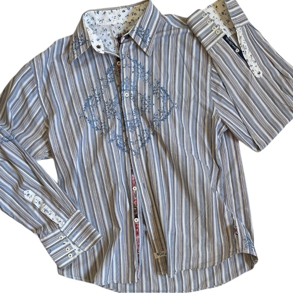 English Laundry Hand Sewn Mens Dress Button Down Sz XL - Picture 5 of 15